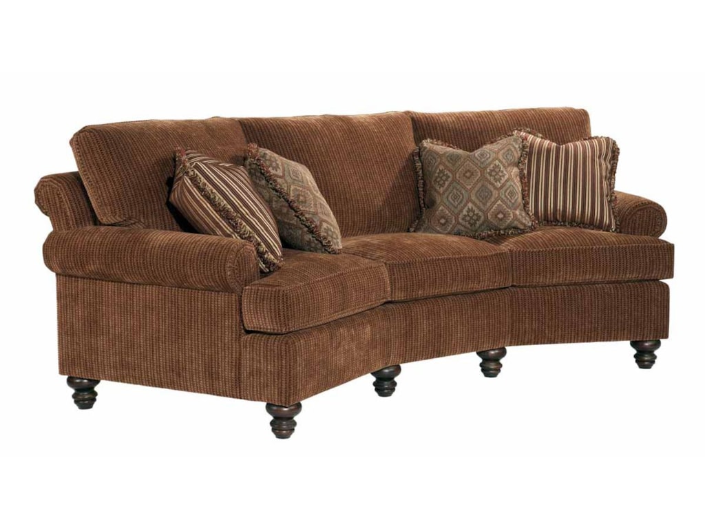 Kincaid Furniture Regency 638 87 Conversation Sofa With Decorative Kincaid Furniture Regency Conversation Sofa