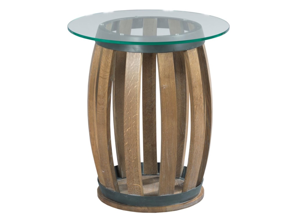 Kincaid Furniture Stone Ridge 72 020p Rustic Wine Barrel Accent Kincaid Furniture Stone Ridgeround Wine Barrel Accent Table