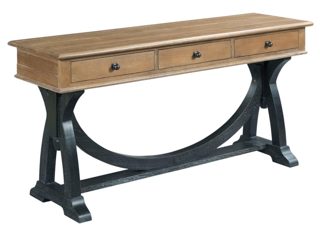 Kincaid Furniture Stone Ridge Transitional Rustic Sofa Table With Kincaid Furniture Stone Ridgesofa Table