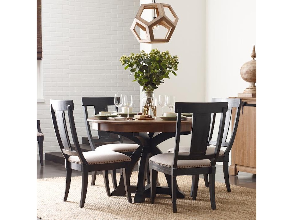 Stone Ridge Five Piece Dining Set With Black Painted Chairs By Kincaid Furniture At Northeast Factory Direct Stone Ridge Five Piece Dining Set With Black Painted Chairs By Kincaid Furniture At Northeast Factory Direct