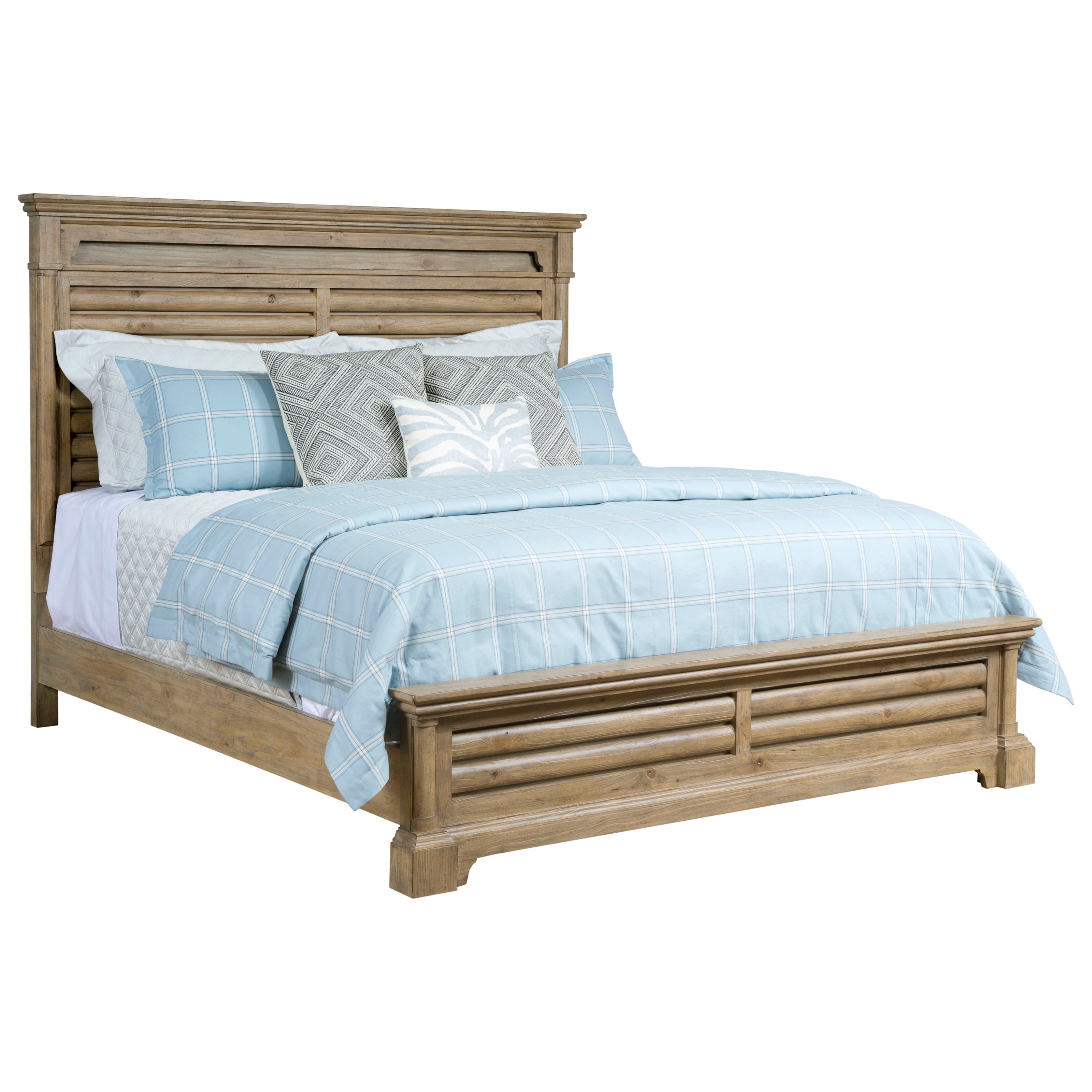 Kincaid Furniture Stone Street 760 304p Pacifica Queen Panel Bed With Led Headboard Light Strip Hudson S Furniture Panel Beds