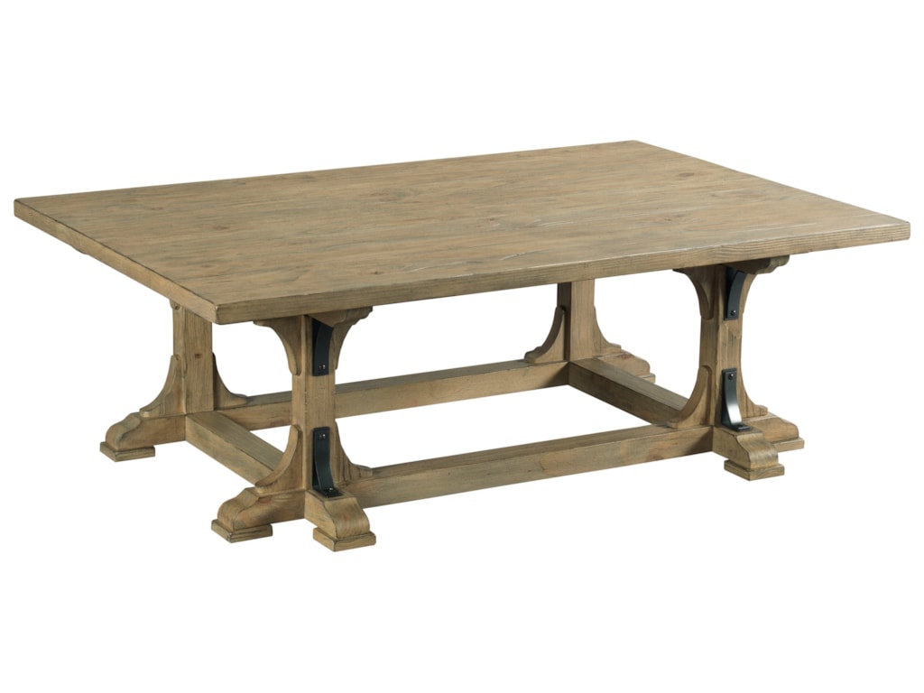 Kincaid Furniture Stone Street 760 910 Guild Coffee Table With Metal Kincaid Furniture Stone Streetguild Coffee Table