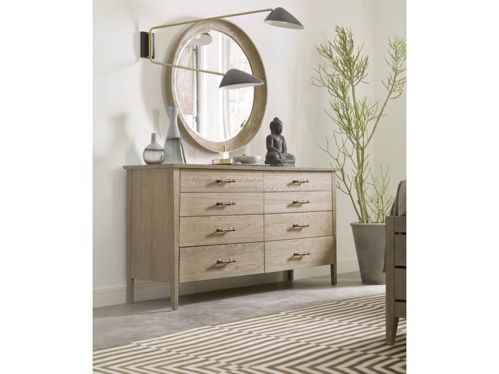 Kincaid Furniture Symmetry Contemporary Solid Wood Dresser And Mirror Set Wayside Sets Wayside Furniture Dresser Mirror Sets