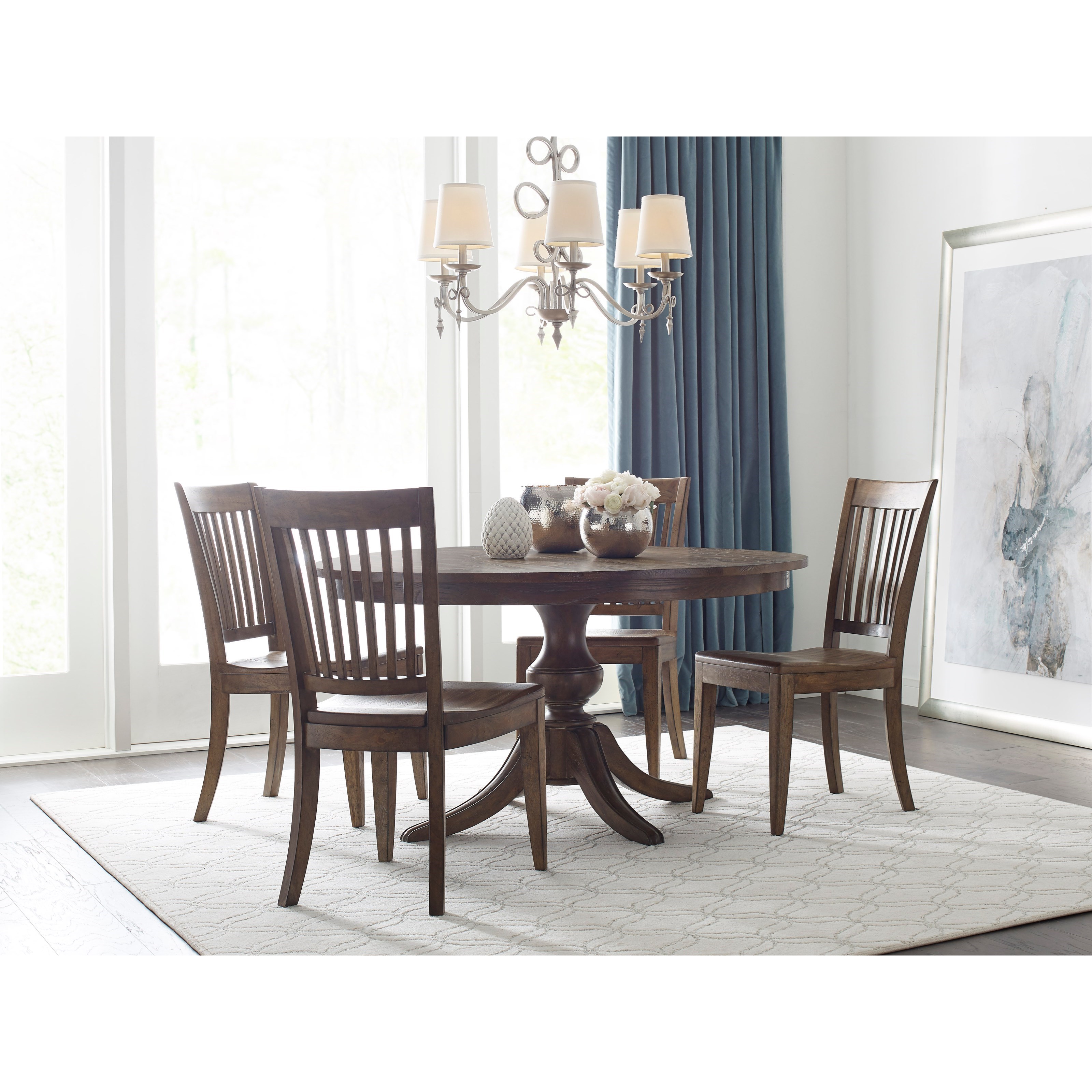 Kincaid Furniture The Nook 663 622 Solid Wood Slat Back Chair Hudson S Furniture Dining Side Chairs