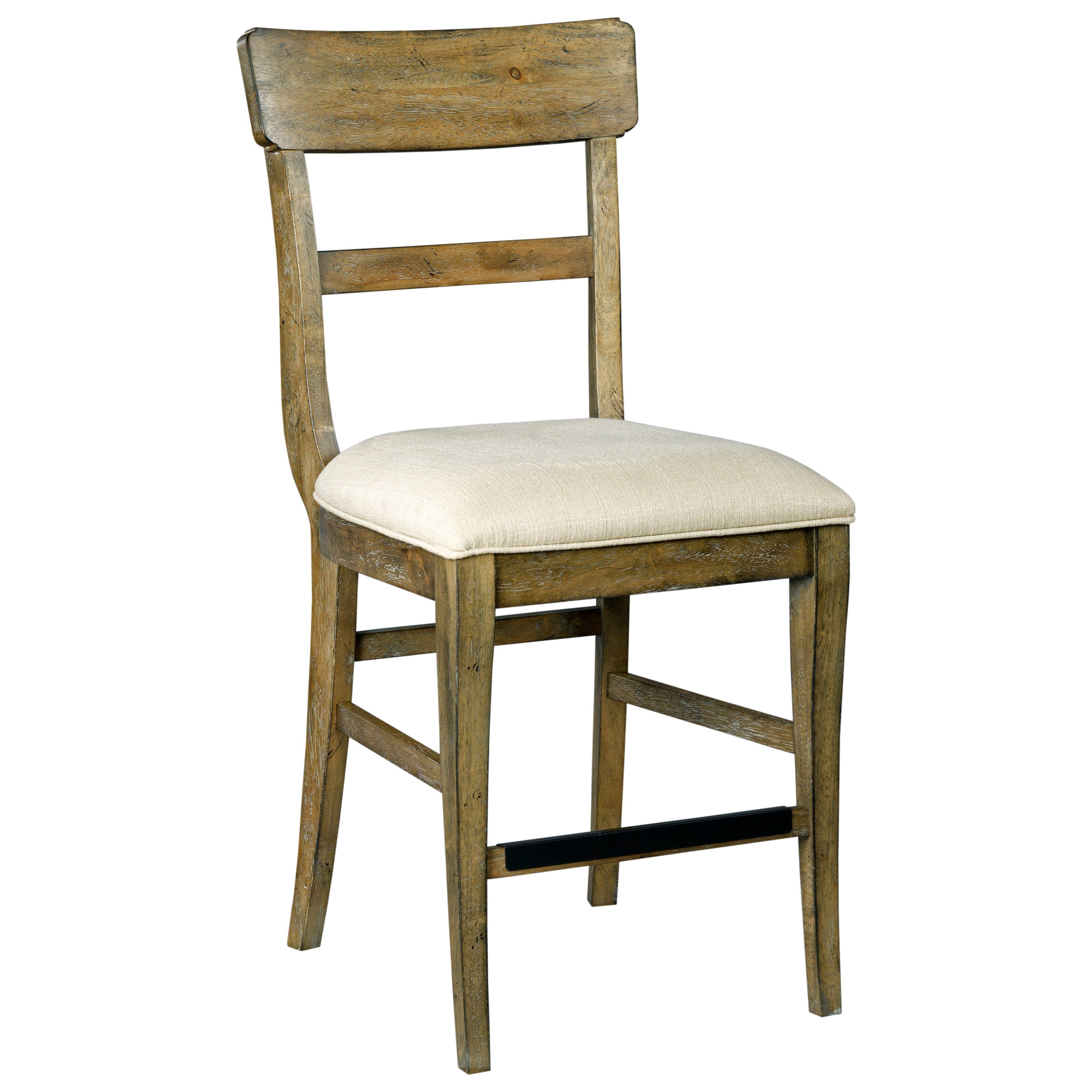 kincaid furniture the nook 663 690 solid wood counter height stool with performance fabric seat hudson s furniture bar stools hudson s furniture