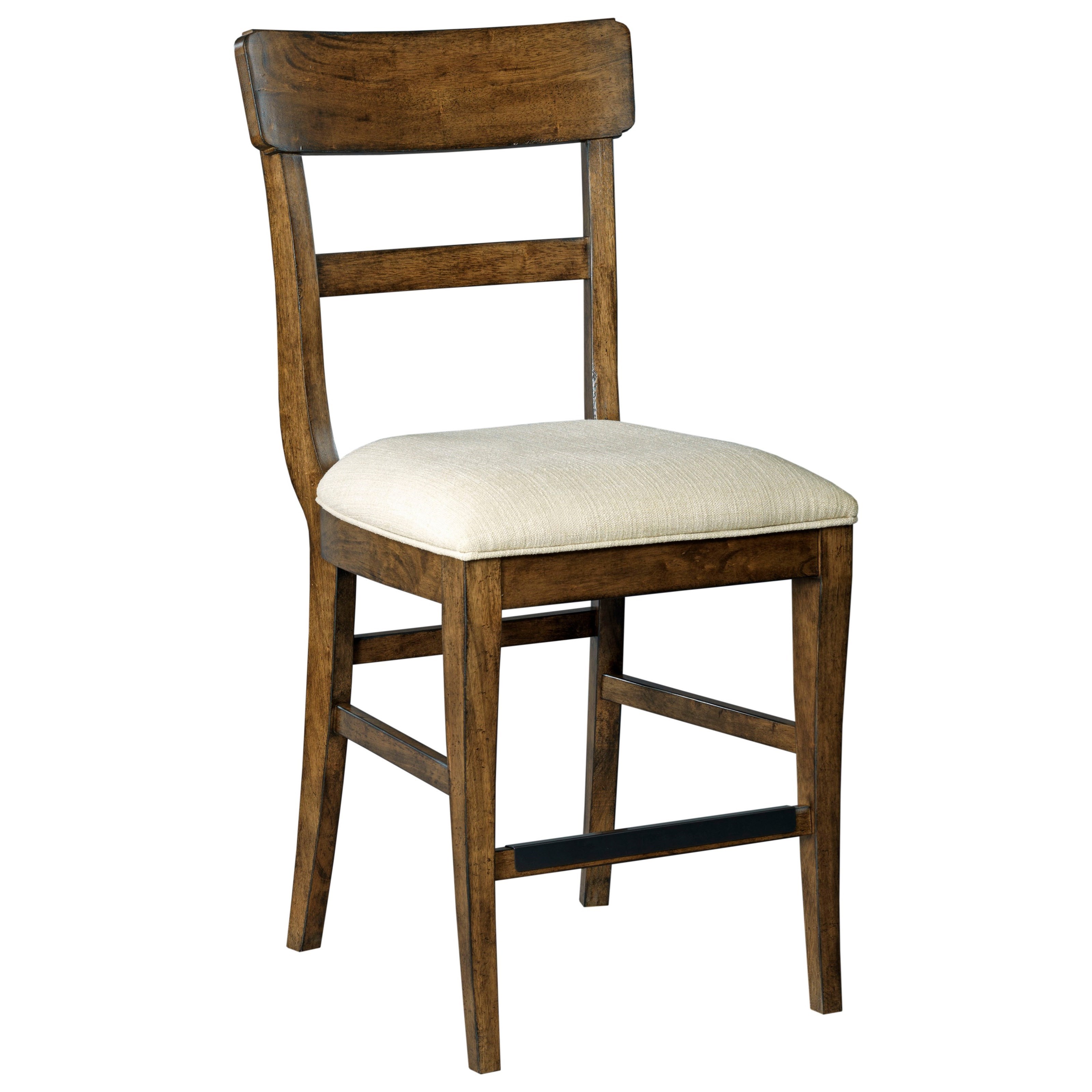 Kincaid Furniture The Nook 664 690 Solid Wood Counter Height Stool With Performance Fabric Seat Northeast Factory Direct Bar Stools
