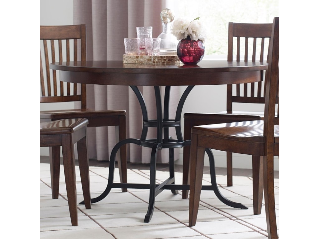 The Nook 44 Round Dining Table W Metal Base The Nook 44 Round Dining Table W Metal Base