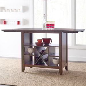 kincaid furniture the nook solid wood kitchen island with protected top and wine storage wayside furniture kitchen islands