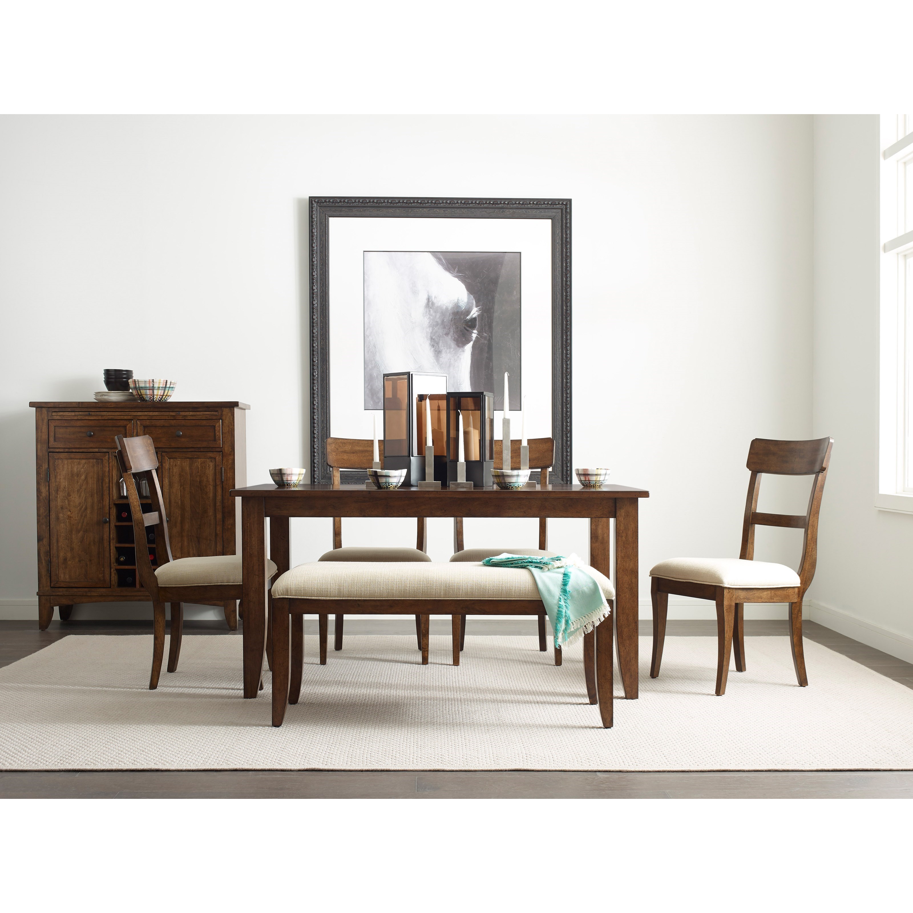 Kincaid Furniture The Nook 60 Solid Wood Rectangular Table With Wood Legs Belfort Furniture Dining Tables