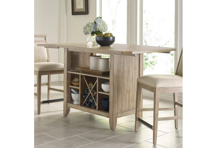 Kincaid Furniture The Nook Solid Wood Kitchen Island With Protected Top And Wine Storage Turk Furniture Kitchen Islands