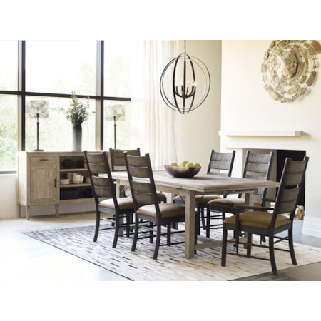 Kincaid Furniture Trails Winston Refectory Trestle Table With Two Trails Winston Refectory Trestle Table