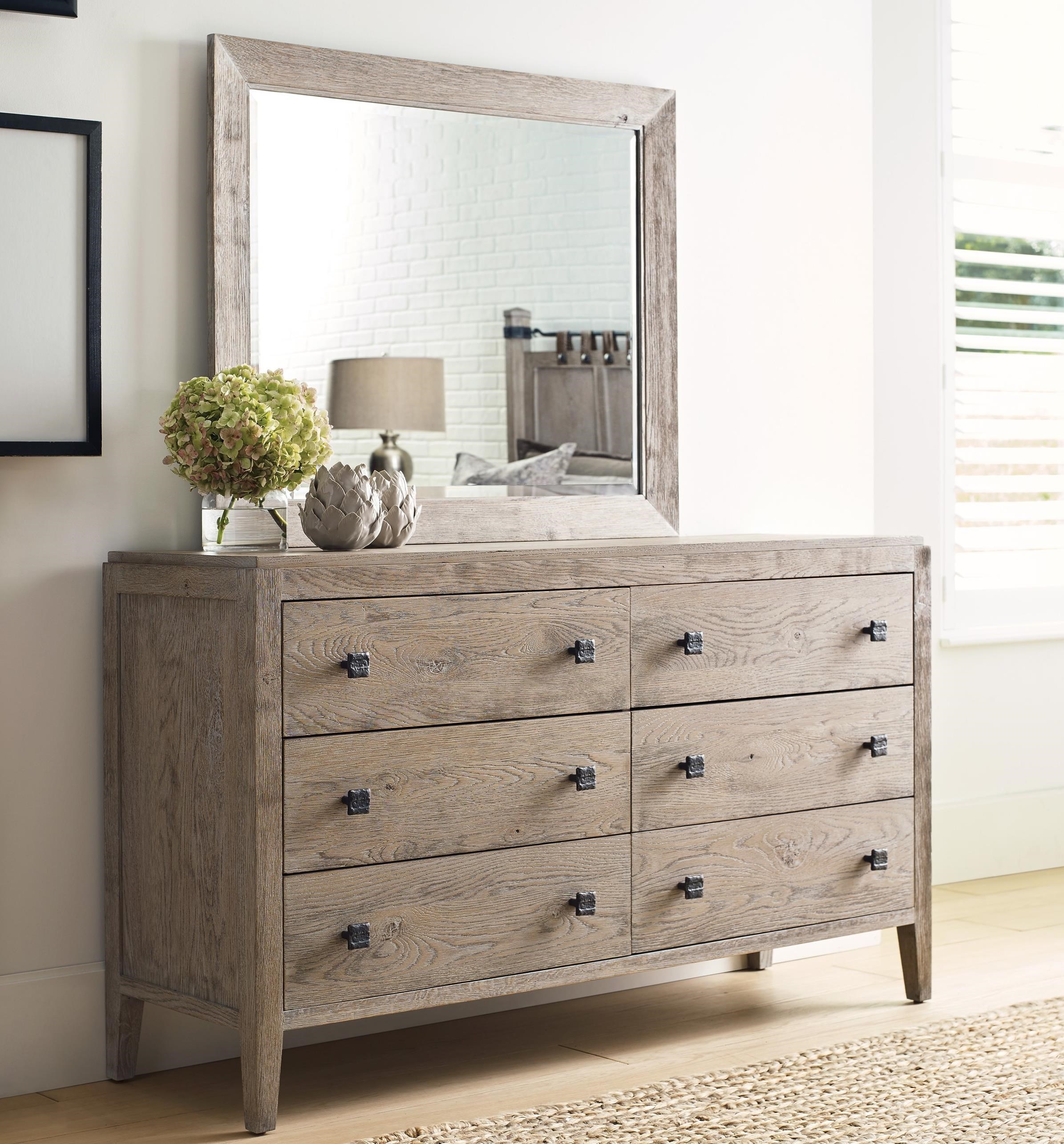 Kincaid Furniture Trails Braswell Six Drawer Dresser And Mirror