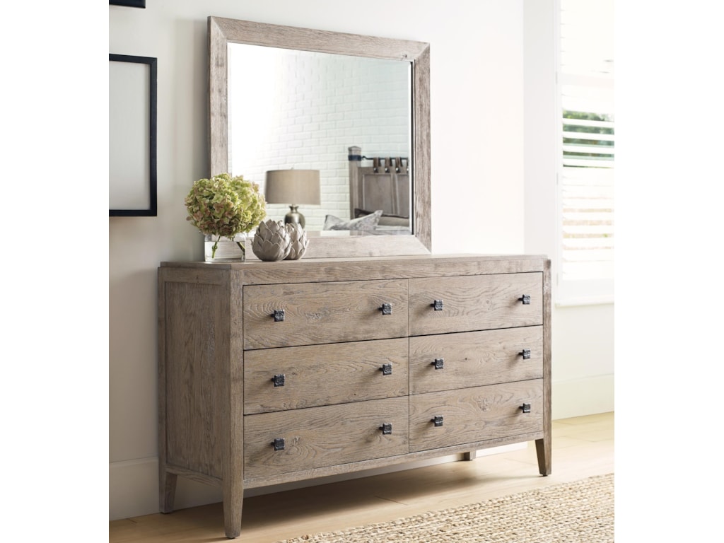 Kincaid Furniture Trails Braswell Six Drawer Dresser And Mirror