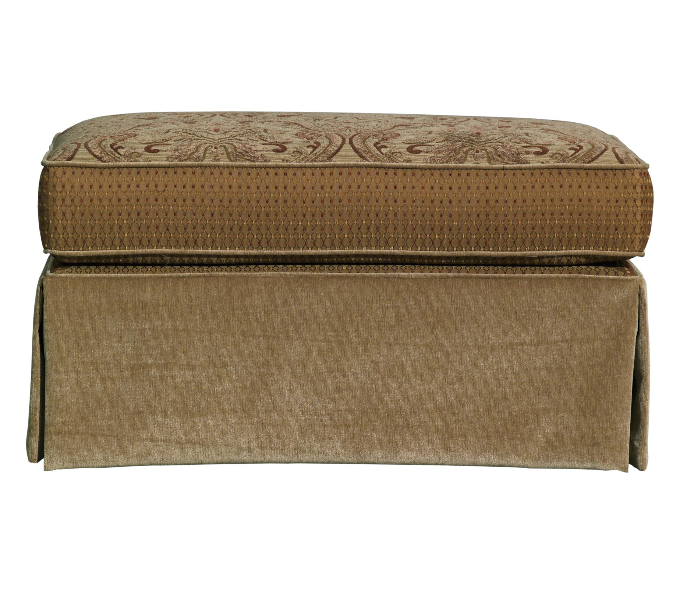 Kincaid Furniture Tulsa Large Skirted Ottoman Johnny Janosik Ottoman