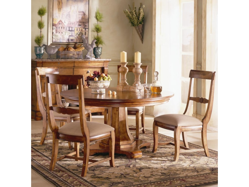 Kincaid Furniture Tuscano5 Pc. Round Pedestal Table & Chair Set