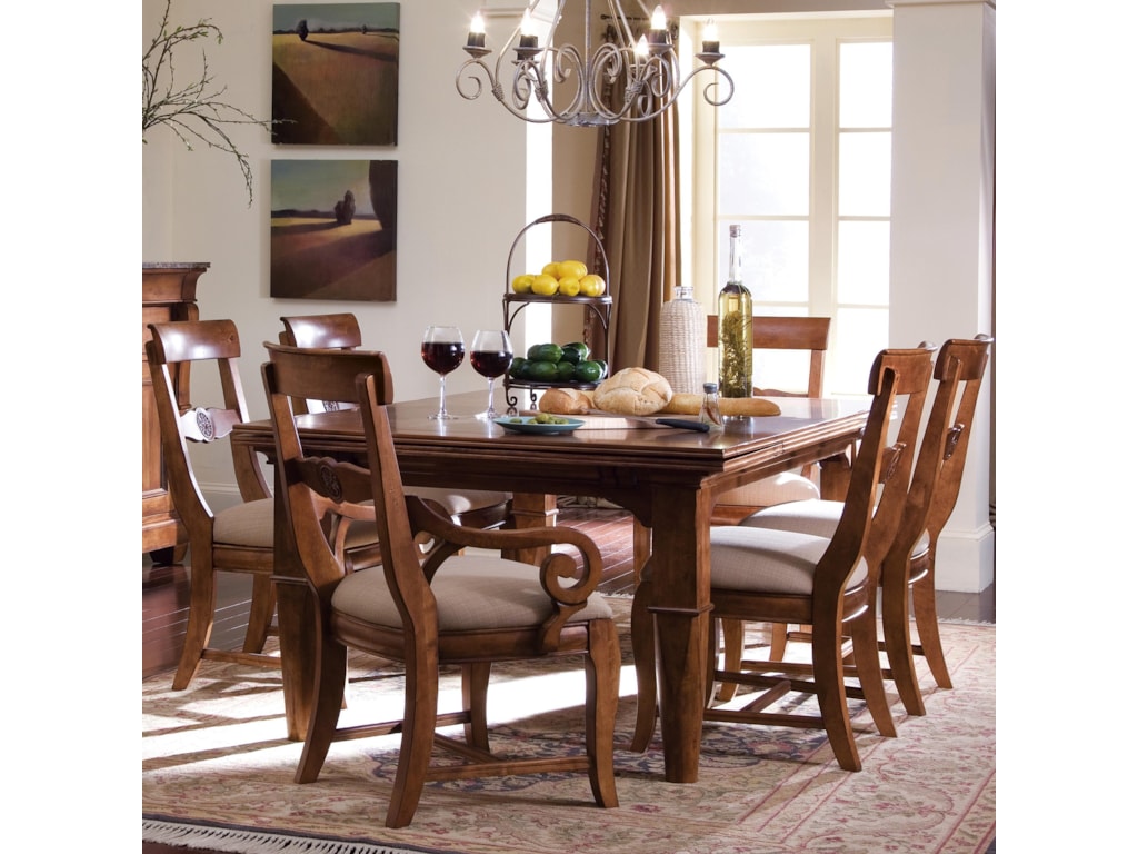 Kincaid Furniture Tuscano 96 054v Refectory Leg Table Becker Kincaid Furniture Tuscanorefectory Leg Table
