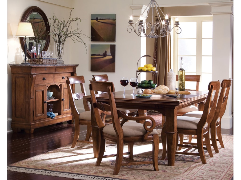 Kincaid Furniture Tuscano Refectory Leg Table Wayside Kincaid Furniture Tuscano Refectory Leg