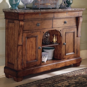 Kincaid Furniture Tuscano 96 090mv Sideboard With Marble Top Becker Furniture Buffets