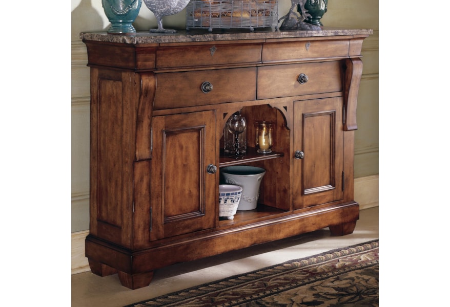 Kincaid Furniture Tuscano 96 090mv Sideboard With Marble Top Hudson S Furniture Buffets
