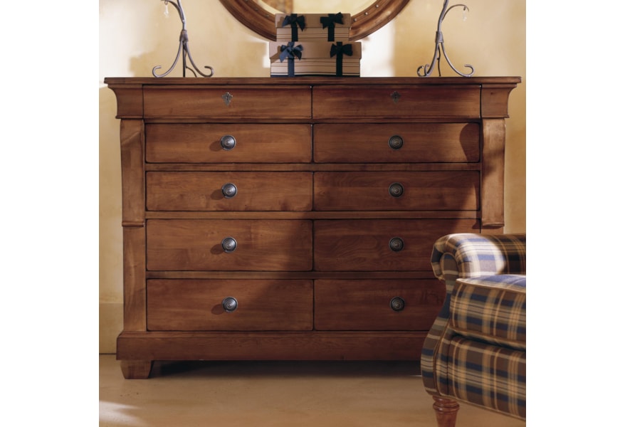 Kincaid Furniture Tuscano 96 163v Drawer Dresser Solid Wood Top