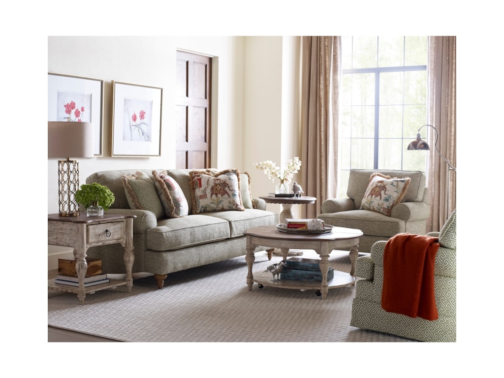 Kincaid Furniture WeatherfordBolton Round Cocktail Table