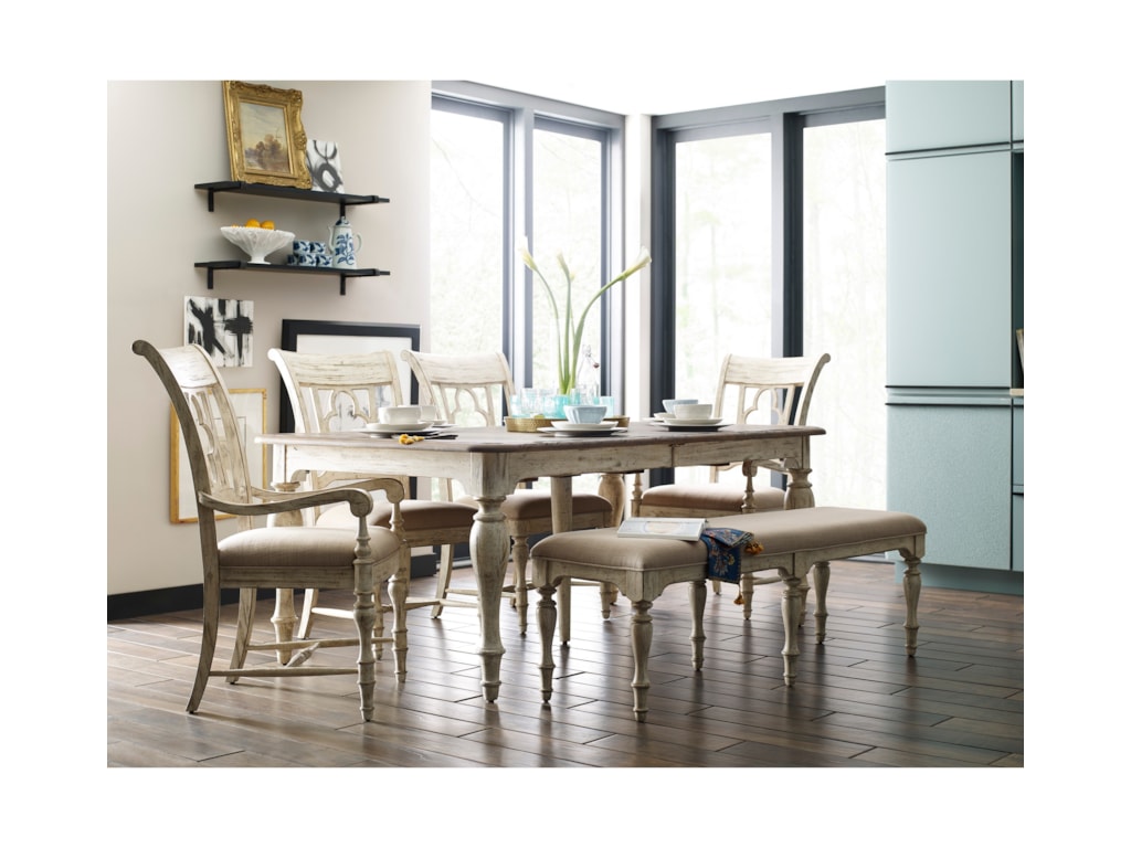 Kincaid Furniture WeatherfordTable & Chair Set with Bench