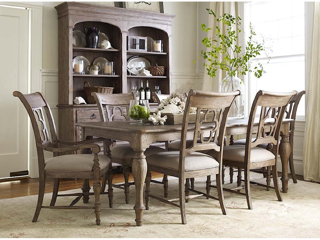 Kincaid Furniture Weatherford 7 Piece Dining Set With Canterbury