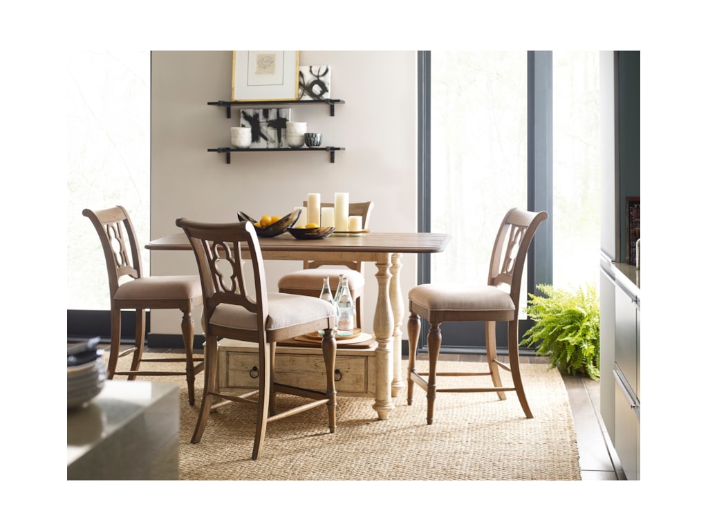 Kincaid Furniture Weatherford5-Piece Kitchen Island and Chair Set