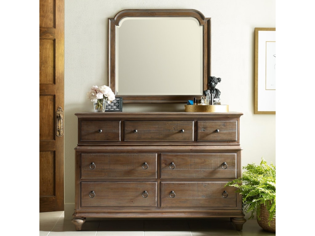 Kincaid Furniture WeatherfordDresser and Mirror Combo