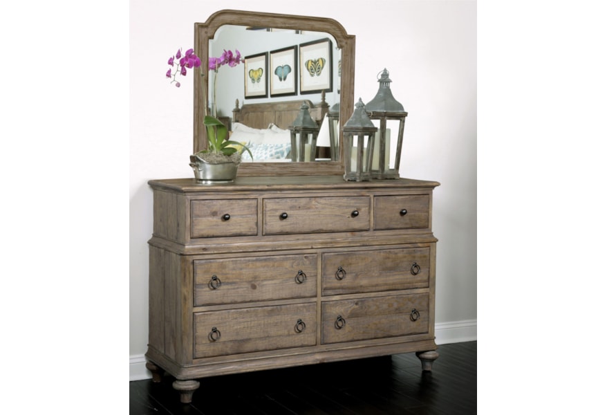 Kincaid Furniture Weatherford Wellington Drawer Dresser With 7 Drawers And Flip Down Drawer Belfort Furniture Dressers
