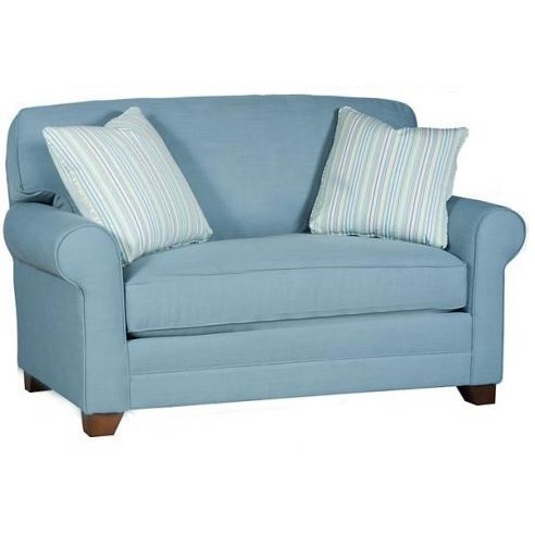 teal chair and a half