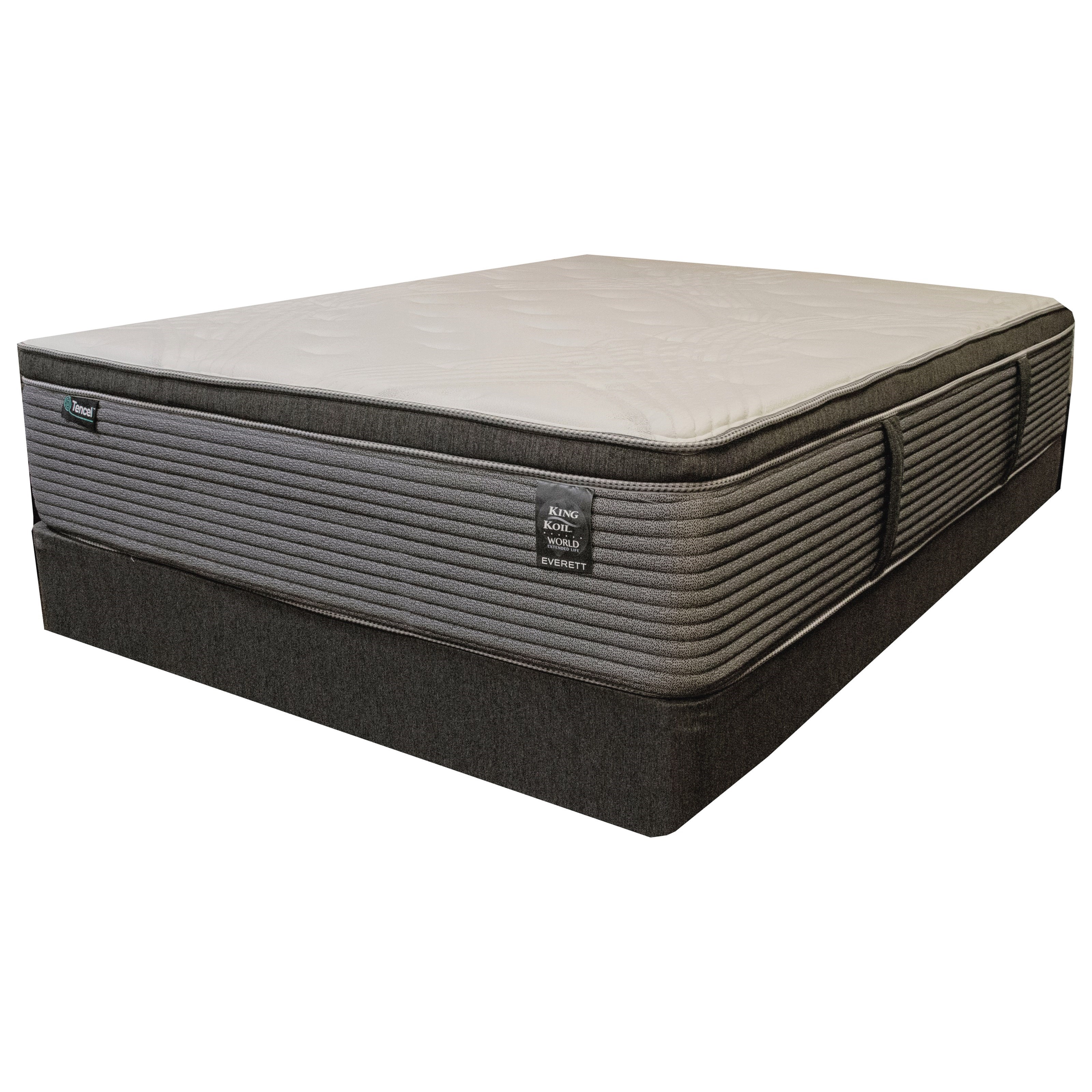 King Koil Everett Plush Euro Top Twin Pocketed Coil Mattress