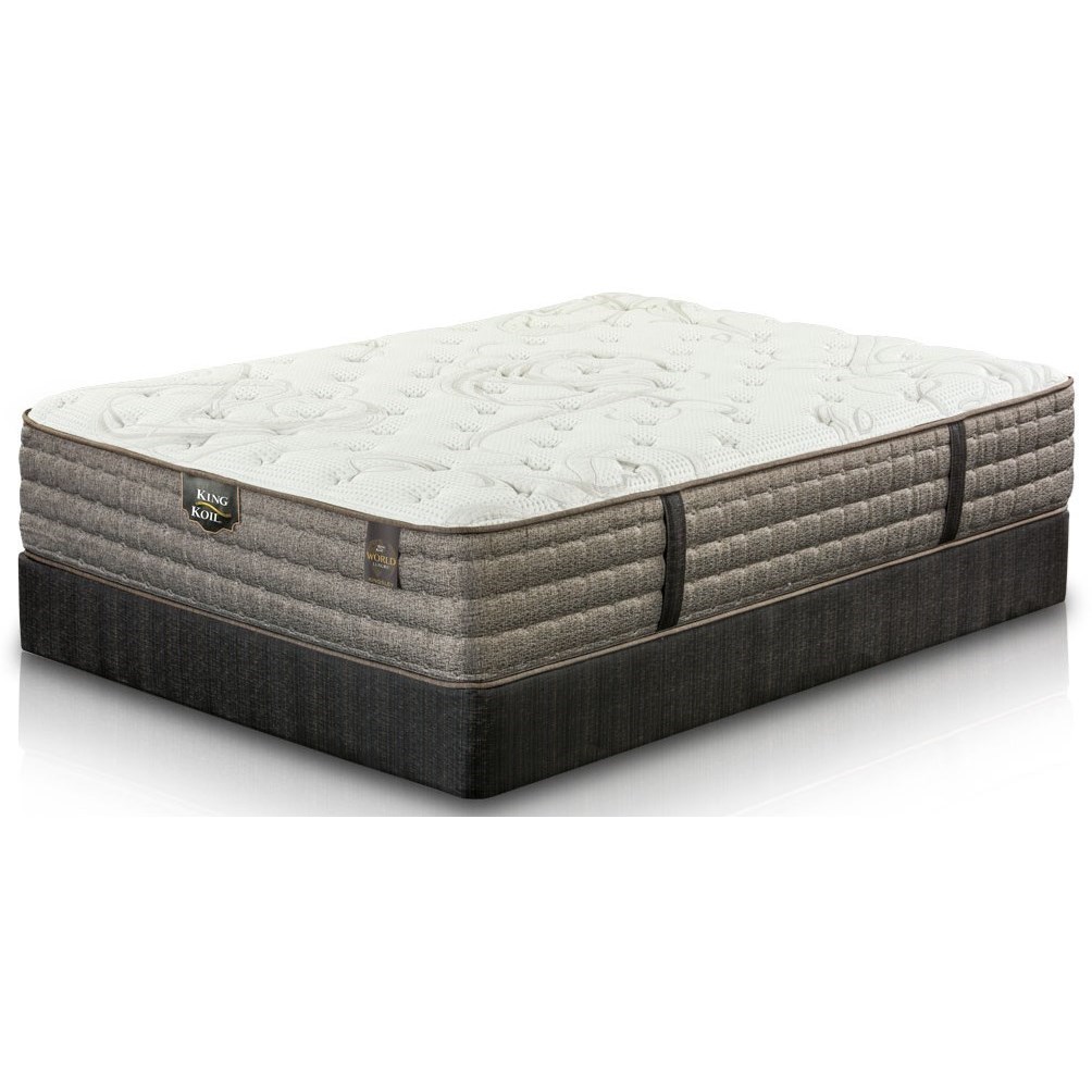 King Koil Kingsley Plush Twin Extra Long Plush Mattress And Wood