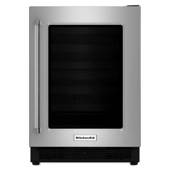 Kitchenaid Kurr204esb 24 Undercounter Refrigerator With Glass