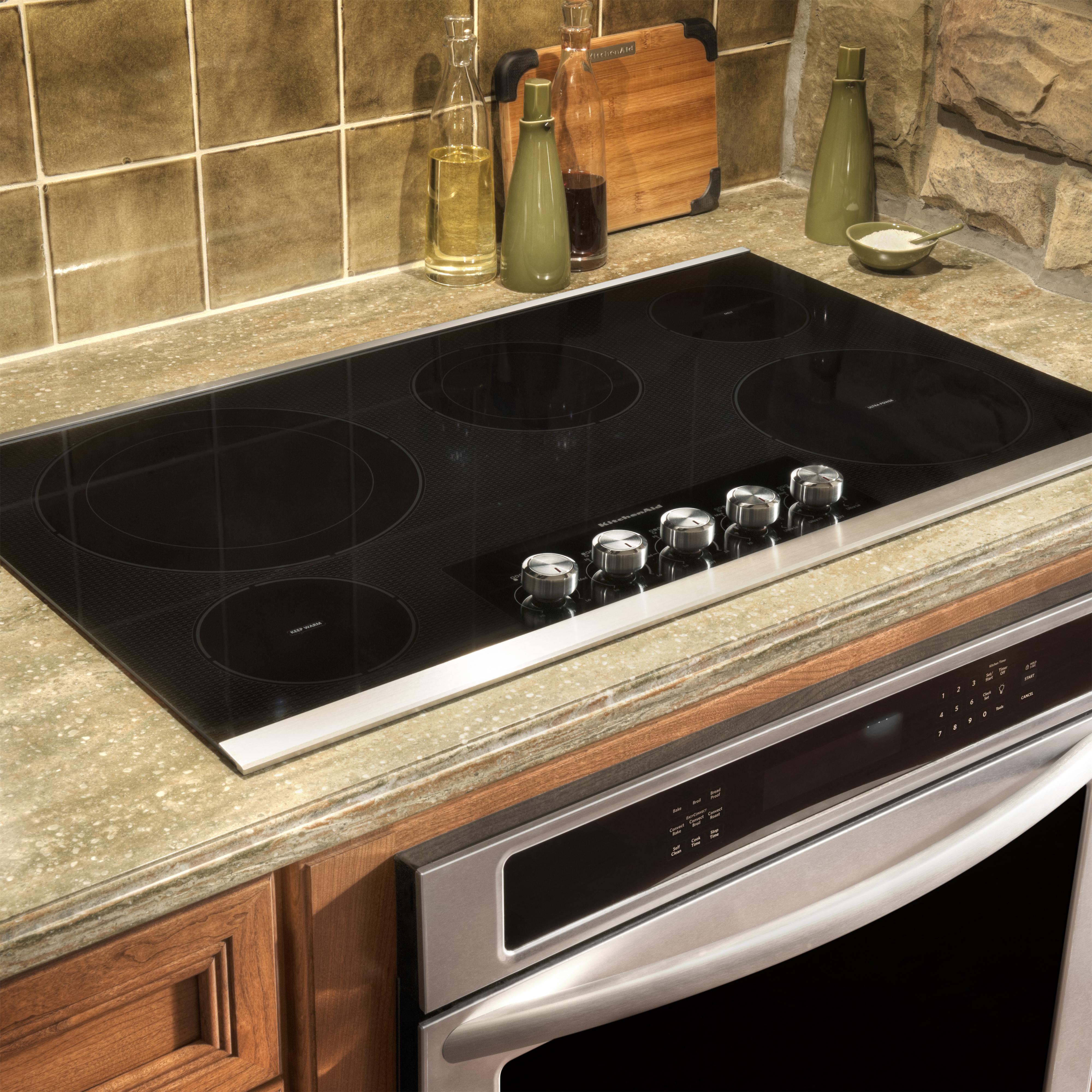 Kitchenaid 36 Built In Electric Cooktop With 5 Radiant Elements