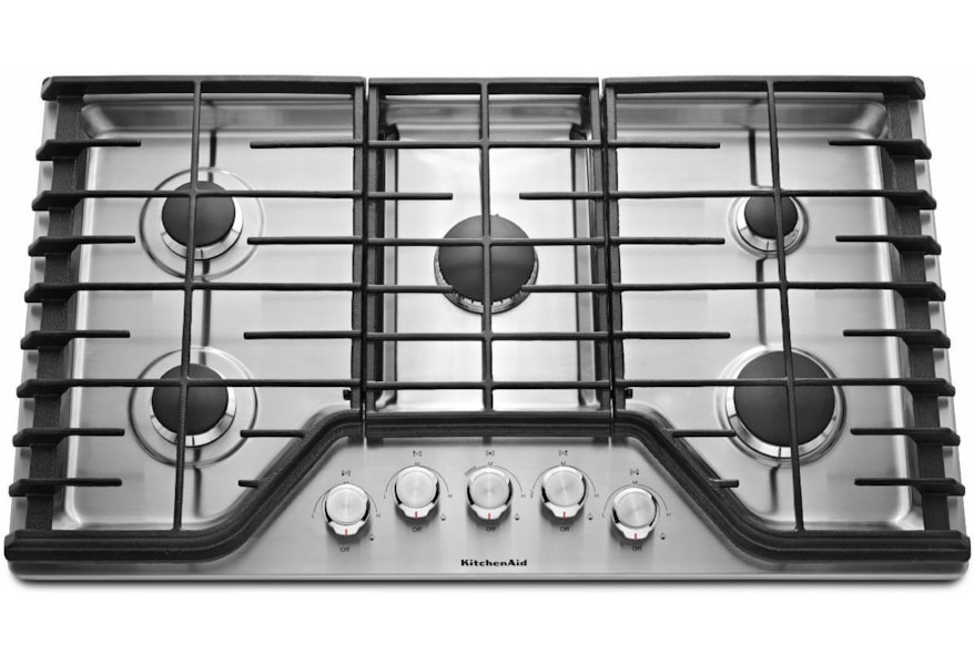 KitchenAid 36'' 5-Burner Gas Cooktop with 19000 BTU ...