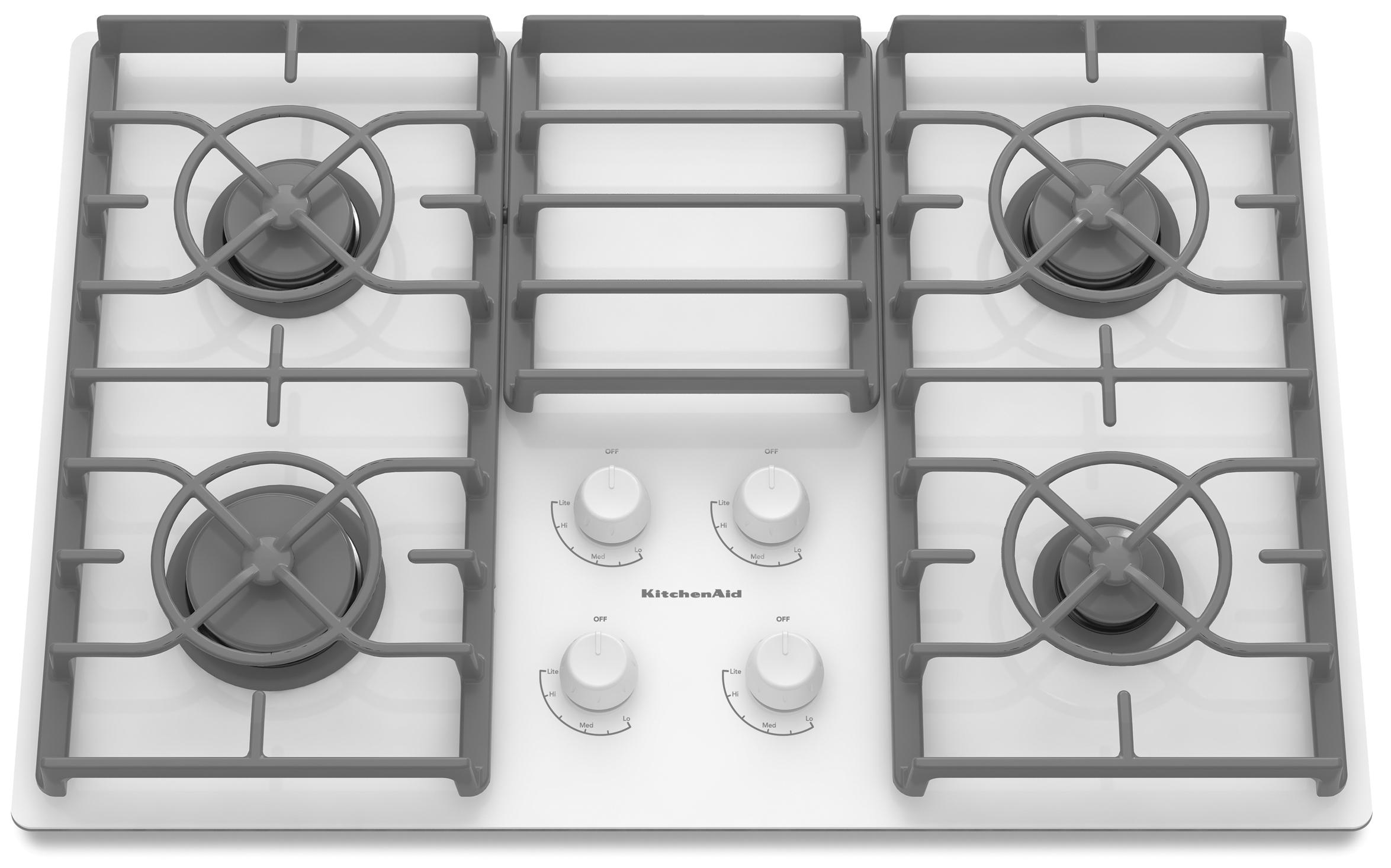 Kitchenaid Kgcc506rww 30 Built In Gas Cooktop With 4 Sealed