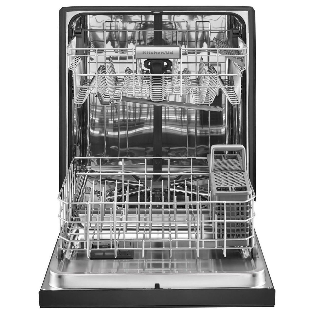 kitchenaid dishwasher top rack rolls out