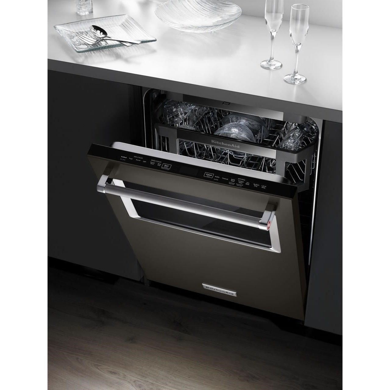 KitchenAid 44 dBA Dishwasher with Window and Lighted Interior ...