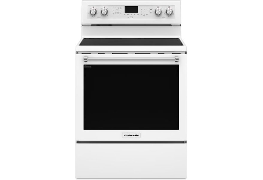 Kitchenaid K500ewh 30 Inch 5 Element Electric Convection Range 30 Inch 5 Element Electric Convection