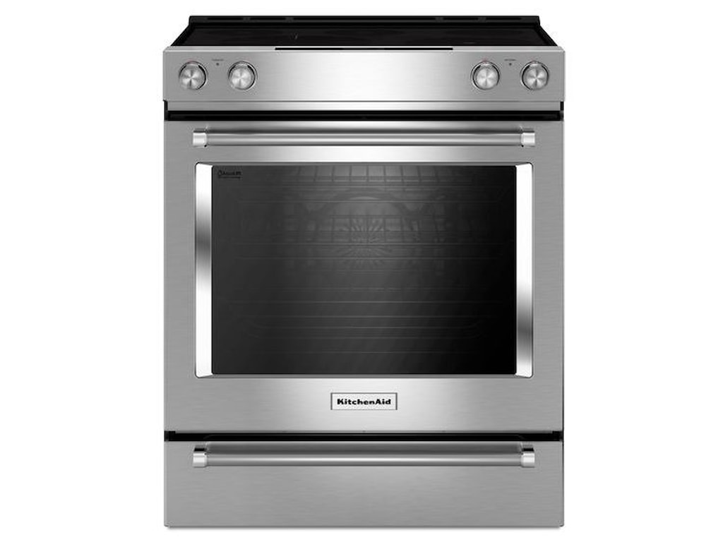 Kitchenaid 30 Inch 5 Element Electric Slide In Convection Range Kitchenaid Electric Ranges30 Inch Slide In Convection Range