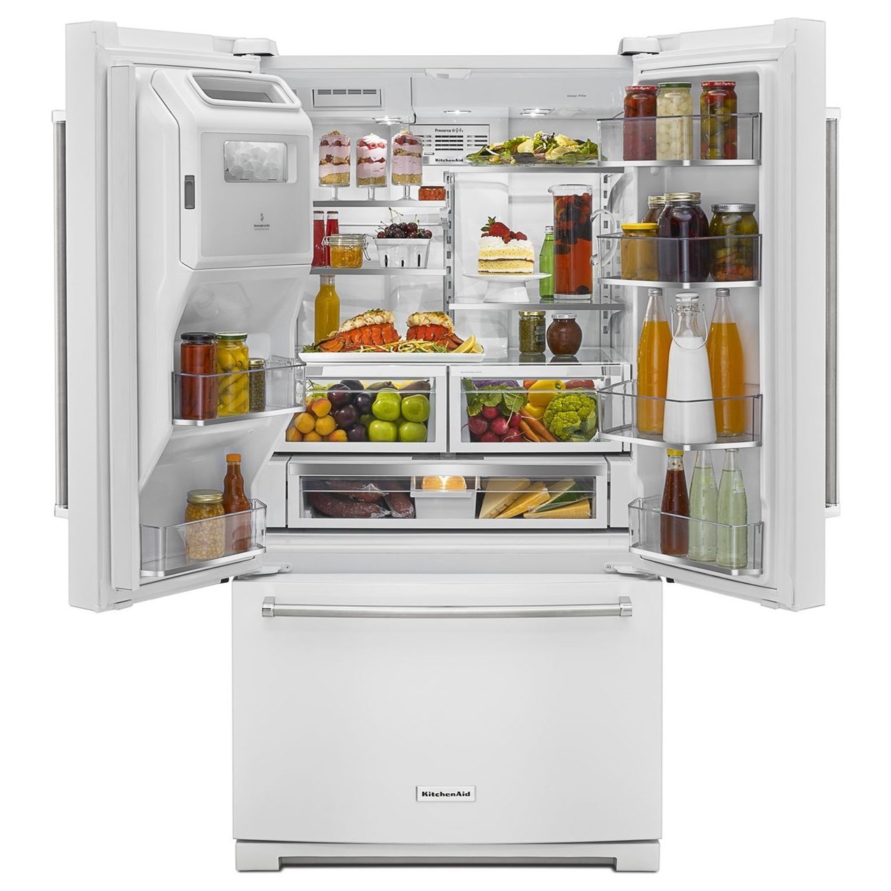 kitchenaid refrigerator krff507hwh