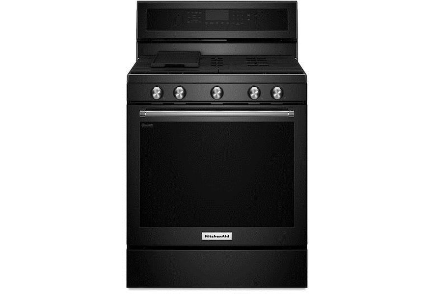 Kitchenaid 30 Inch 5 Burner Gas Convection Range With Even Heat