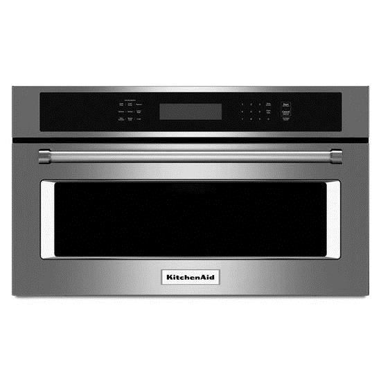 kitchenaid white microwave oven
