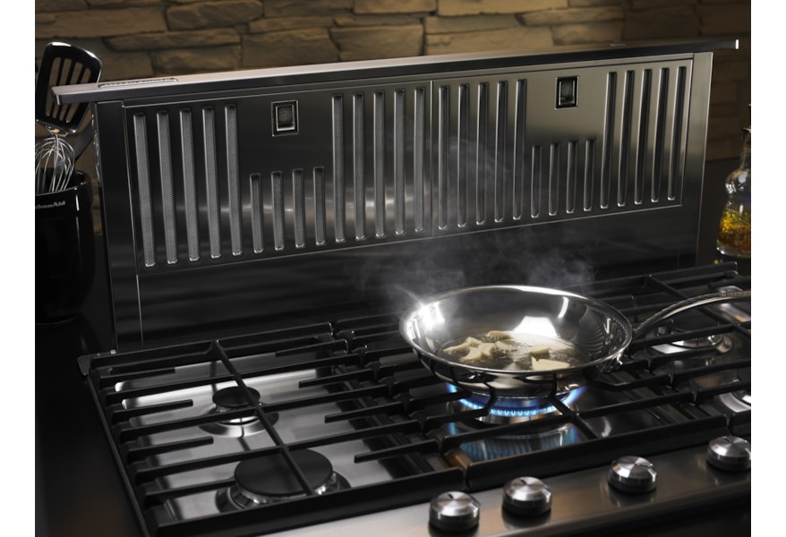Kitchenaid 30 Downdraft 600 Cfm Ventilation System With Interior Motor Pedigo Furniture Downdraft