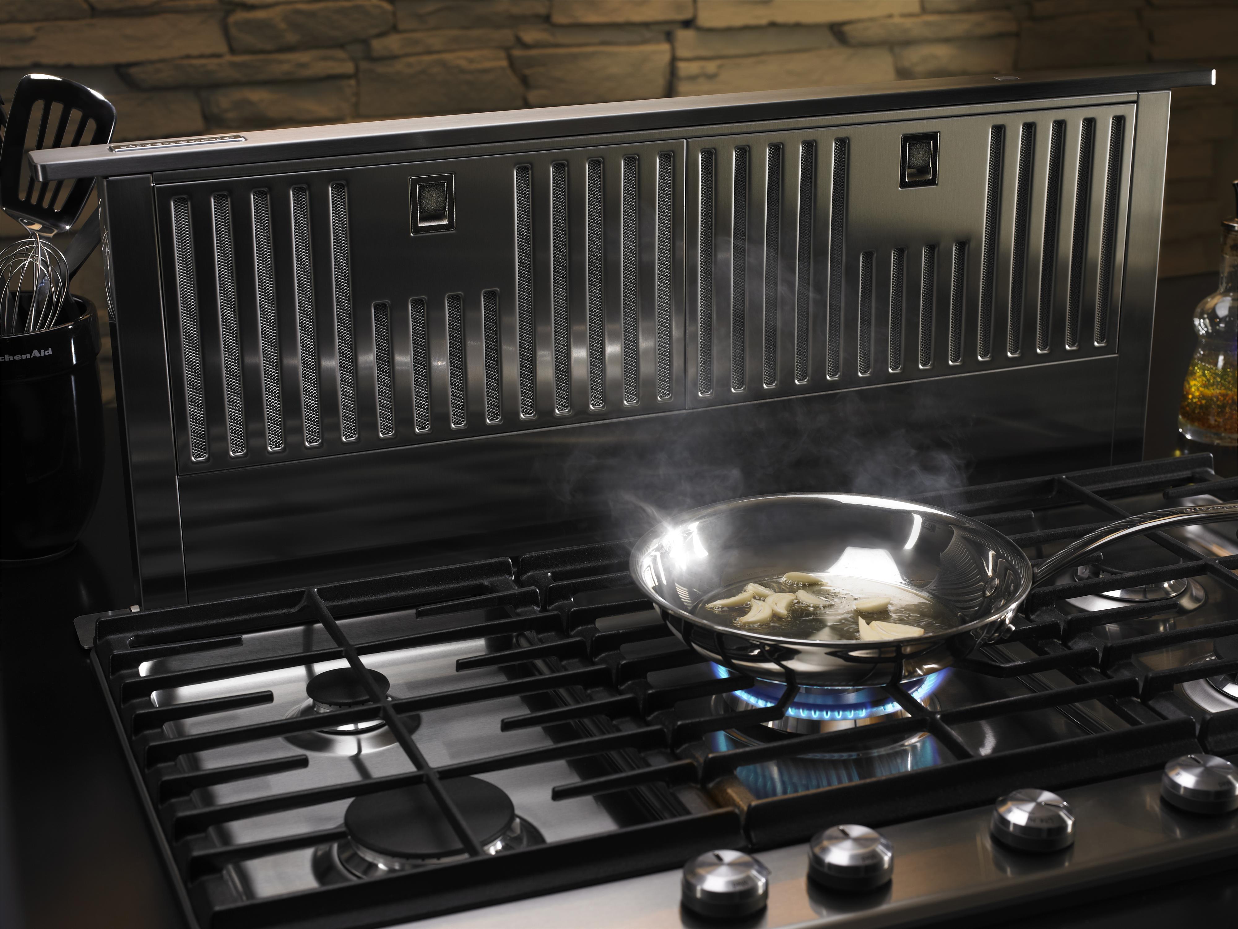 kitchenaid gas stove downdraft
