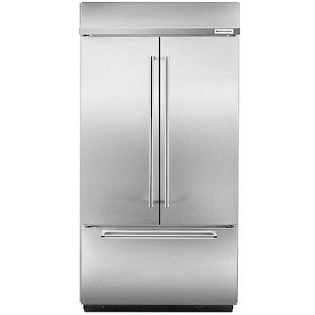 KitchenAid 20 Cu. ft. 36 Counter-Depth French Door Refrigerator Stainless Steel KRFC300ESS