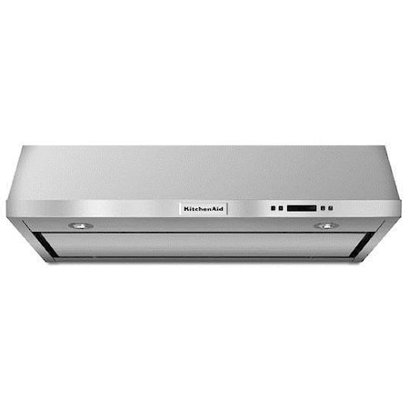 KVUB400GSS KitchenAid 30'' Low Profile Under-Cabinet Ventilation Hood with  400 CFM and Perimeter Ventilation - Stainless