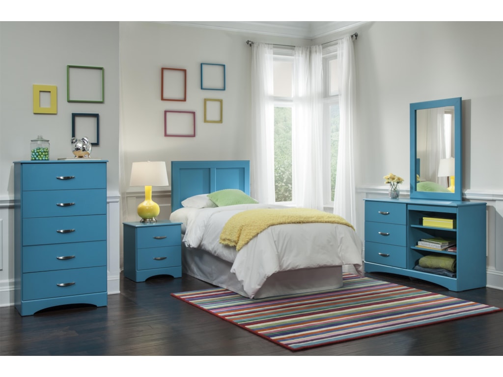 Kith Furniture 173 TurquoiseTwin Panel Headboard