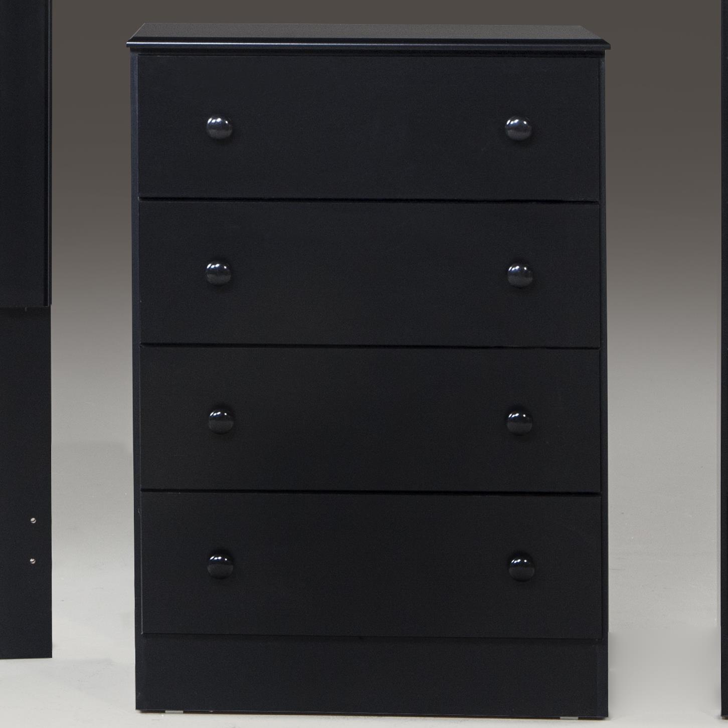 Kith Furniture 195 Black 4 Drawer Chest Wayside Furniture